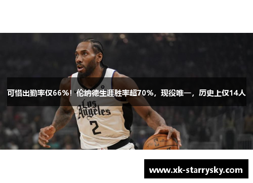 可惜出勤率仅66%！伦纳德生涯胜率超70%，现役唯一，历史上仅14人